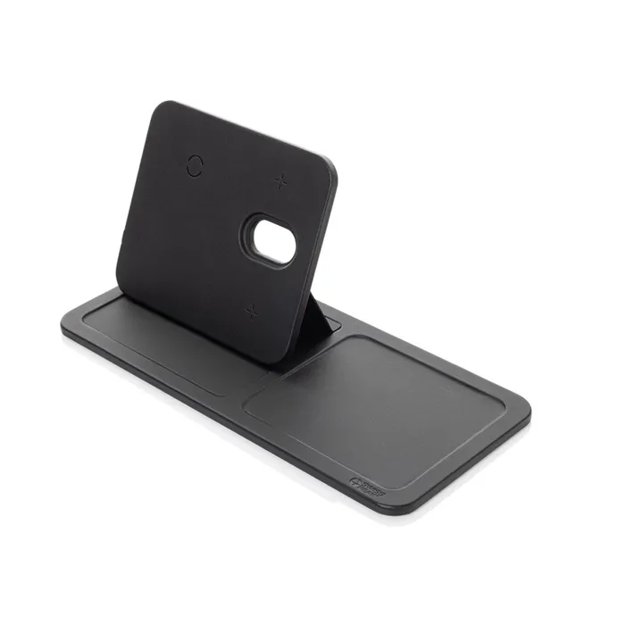 Swiss Peak 3 in 1  recycled PU wireless charger desk tray