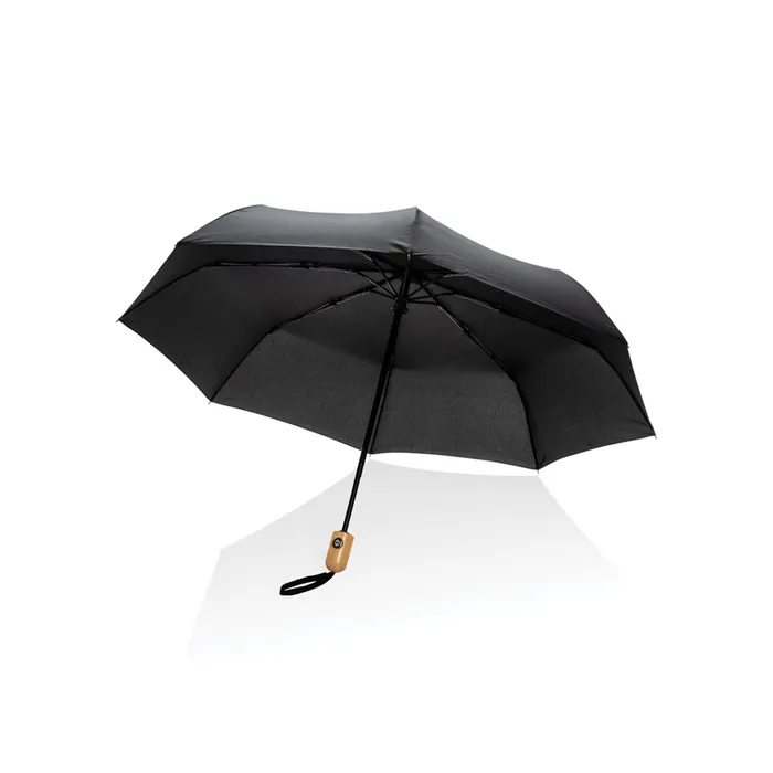 21" Impact   190T bamboo auto open/close umbrella