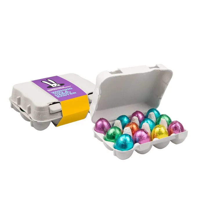 Box 12 chocolate Easter eggs