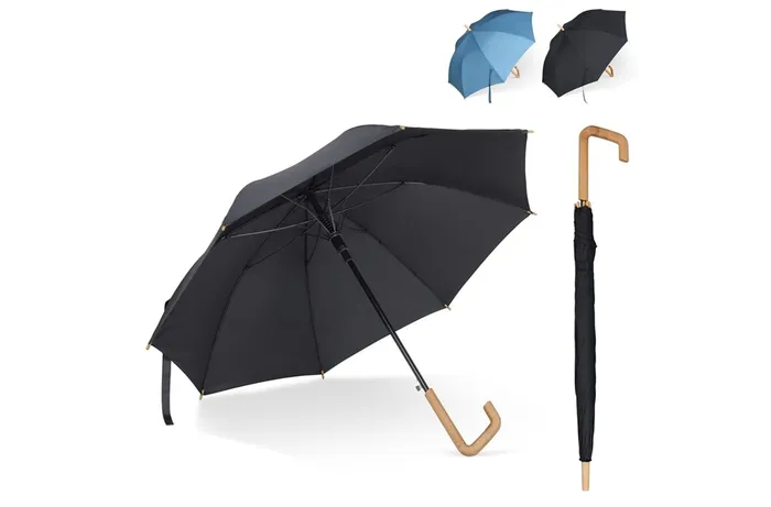 Parapluie Bâton 23” en R-PET ouverture automatique