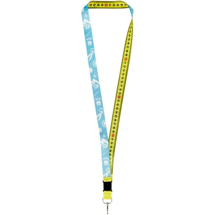 Isla 1-metre sublimation lanyard with safety breakaway