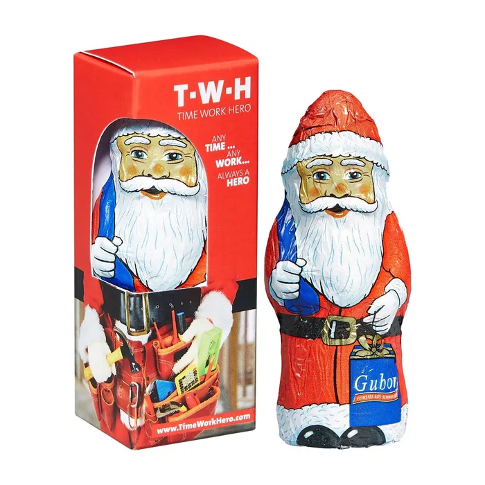 Chocolate Santa Claus in box