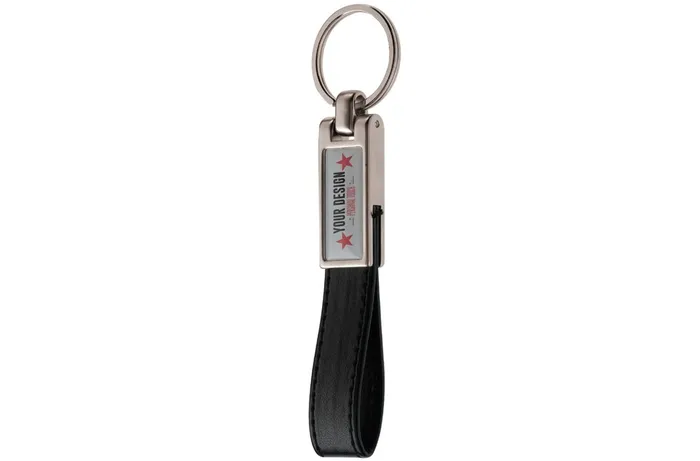 Keyring/strap Doming rectangle