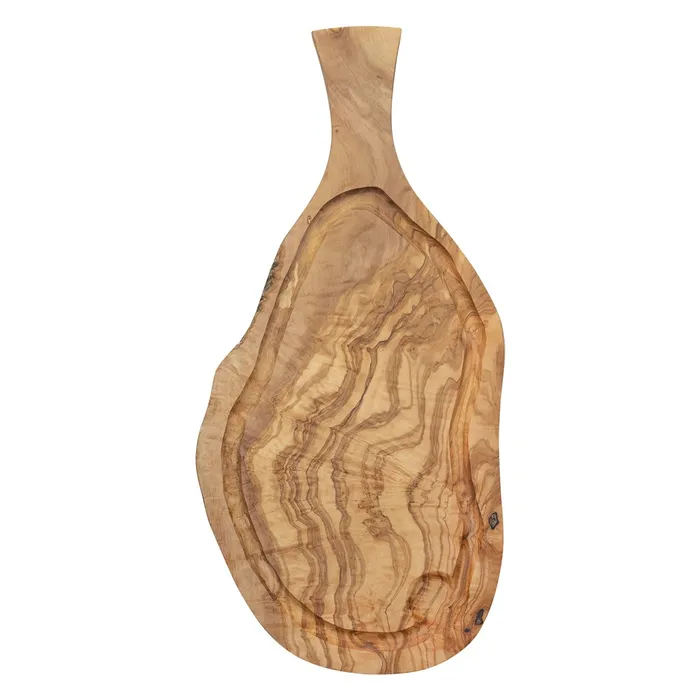 Cutting board with handle olivewood 45x18 cm