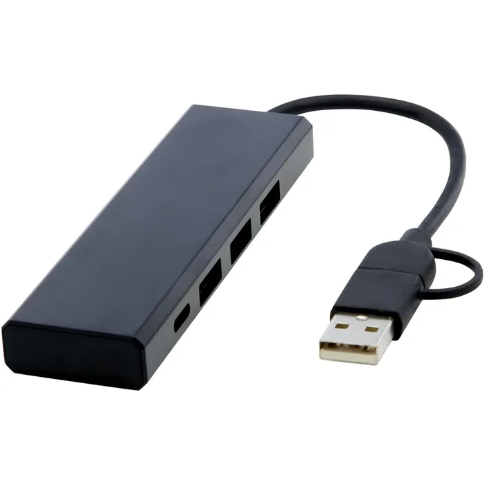 Concentrateur USB 2.0 Rise en aluminium recyclé certifié RCS