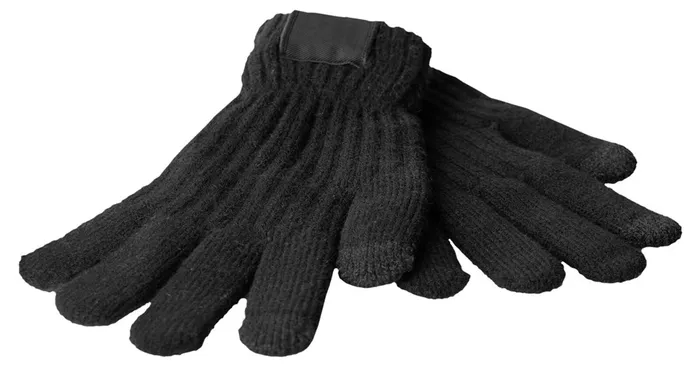 Touchscreen gloves with label