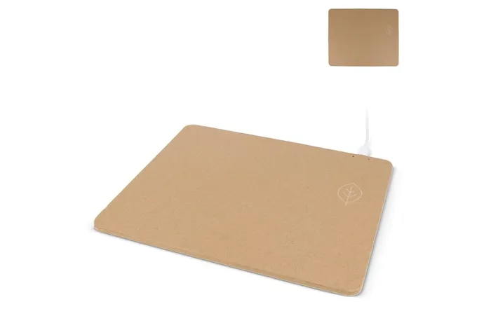 Mousepad with wireless charger recycled paper