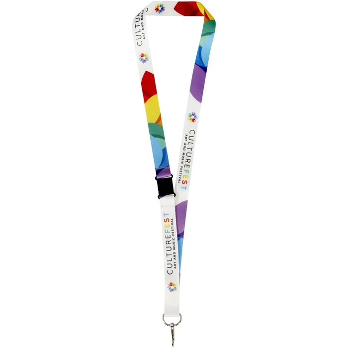 Lois sublimation RPET lanyard with safety breakaway