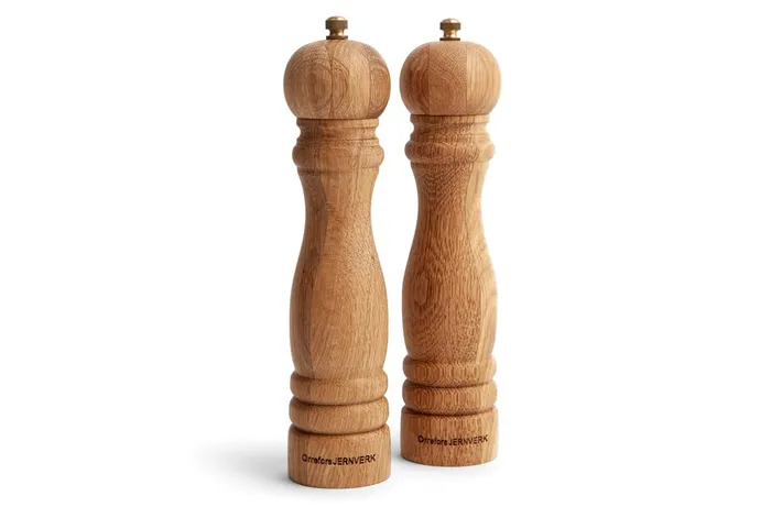 Orrefors Jernverk Wooden Salt And Pepper Mill Set