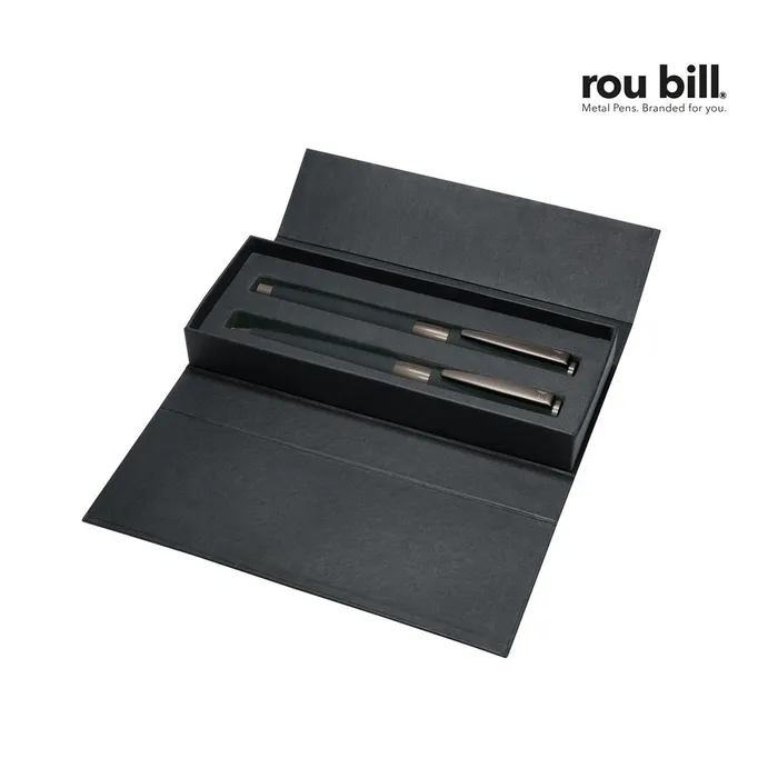 Roubill Image Balck Line Set (Twist ballpoint pen+Fountain pen)