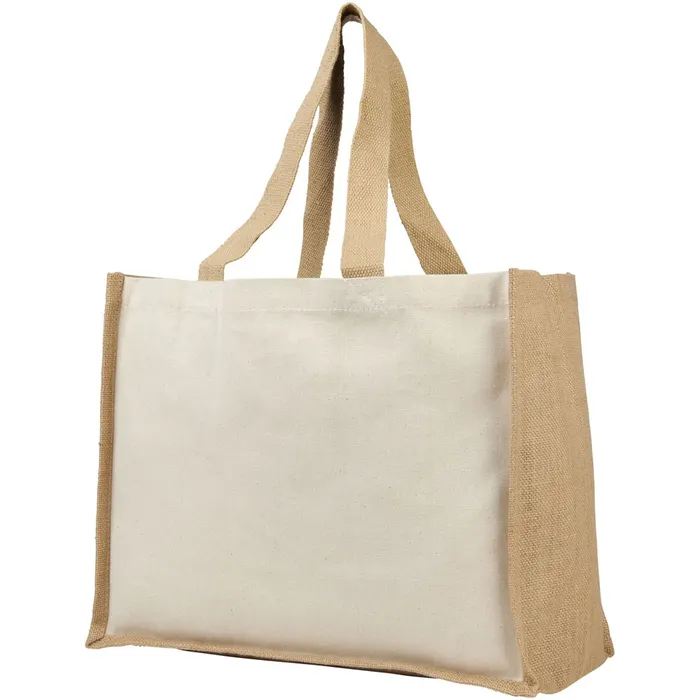 Varai 320 g/m² canvas en jute boodschappentas 23L