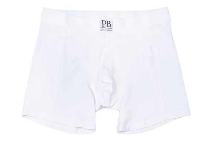 Cotton plain boxers with logo