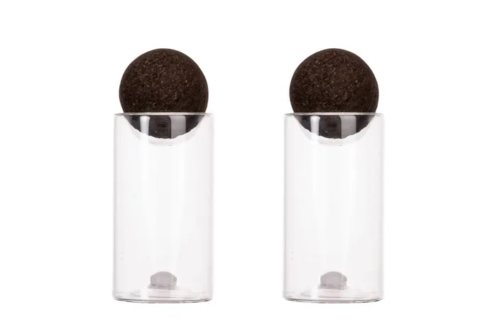 Sagaform Nature salt/pepper jars with cork stoppers 2 pcs.