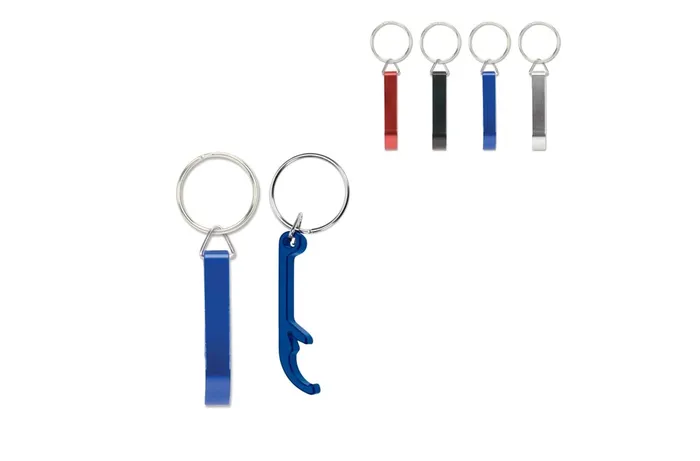 Keyring with bottle opener