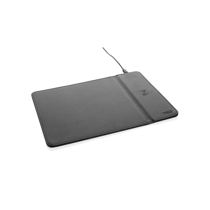 Swiss Peak  recycled PU 10W wireless charging mousepad