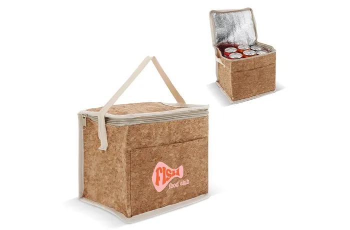 Cooler bag cork square 22x18x18cm