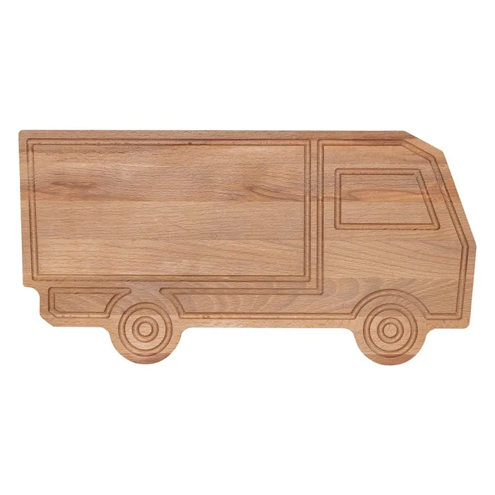 Plank vrachtwagen beuken 40x20 cm