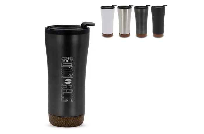 Double walled tumbler cork base 480ml