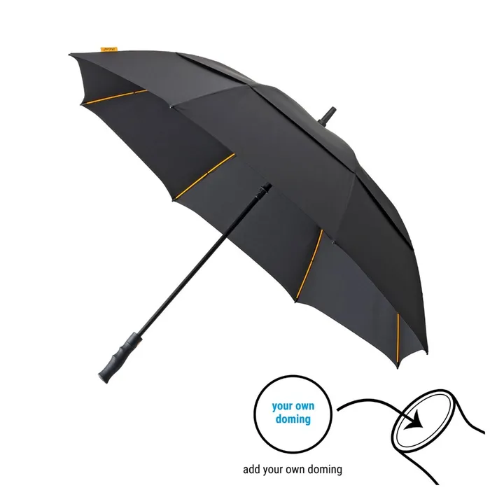 FALCONE - Parapluie tempte - Automatique - Windproof - 130 cm - Noir