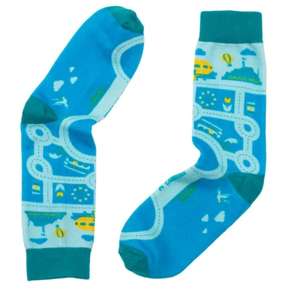 Print Socks with cotton