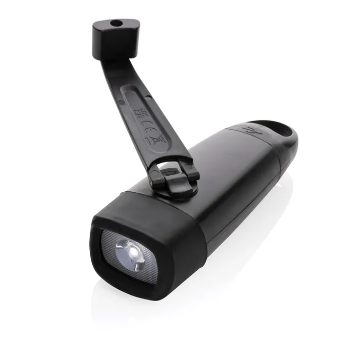 Lightwave  rplastic USB-rechargeable torch with crank