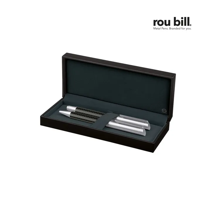 Roubill Carbon Line Set (Twist ballpoint pen+ Fountain pen)