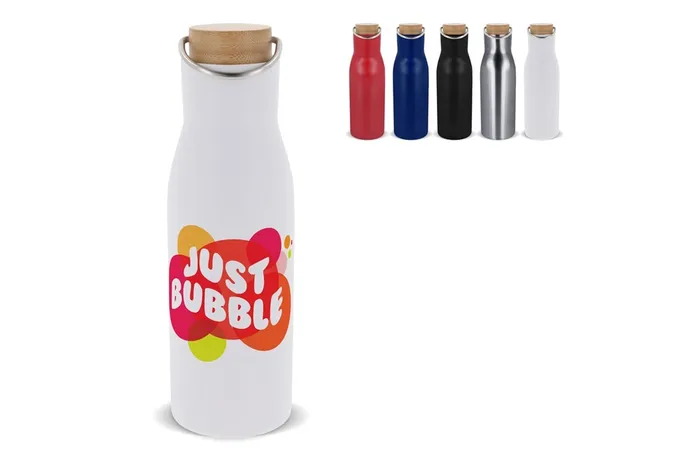 Thermo bottle with bamboo lid 500ml